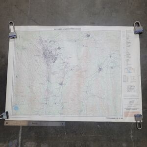 Detailed Map Art Print in White and Gray